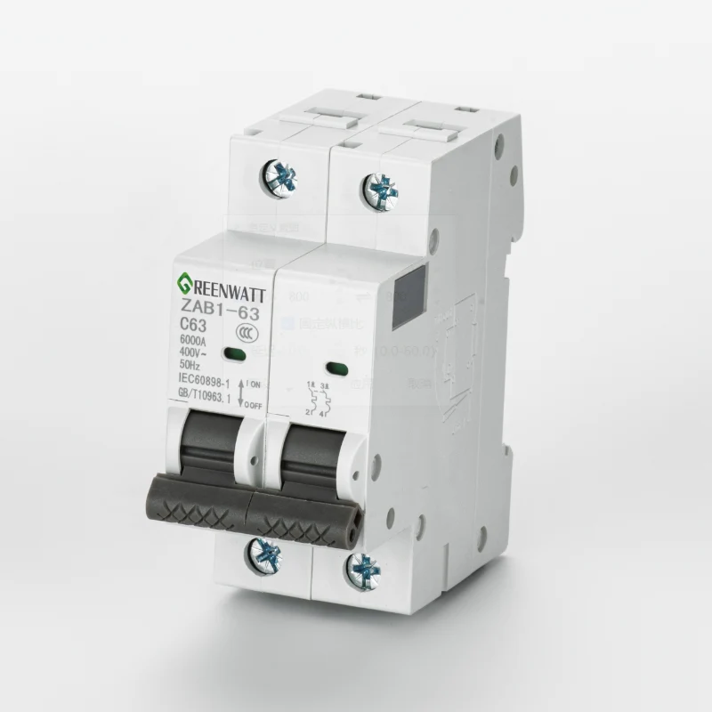 2P 500V 63A DC Miniature Circuit Breaker